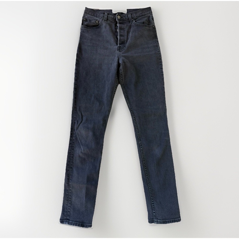 Reformation Jeans‎ Women's Size 27 Black Serena High Skinny Jean Button Fly